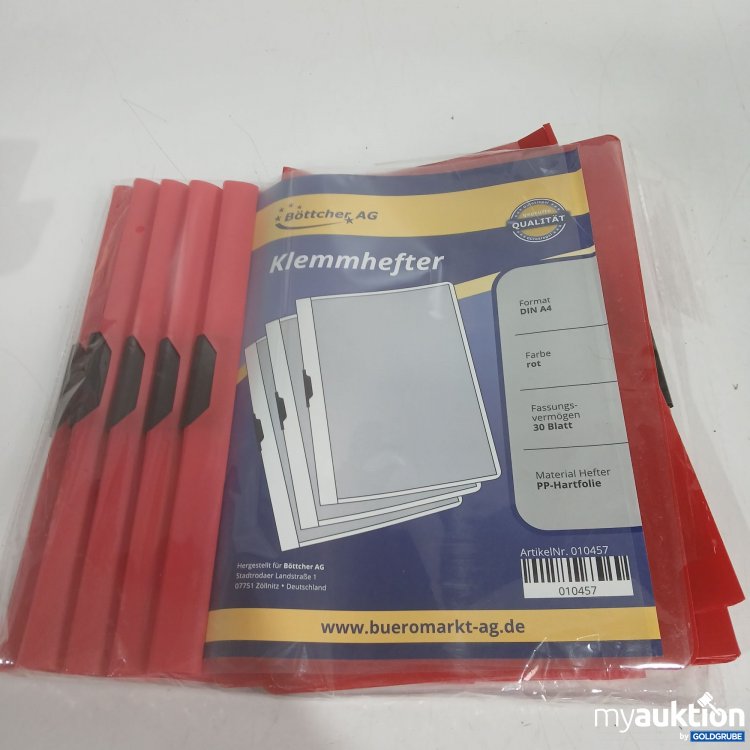 Artikel Nr. 443208: Böttcher AG Klemmhefter A4 rot 14Stk