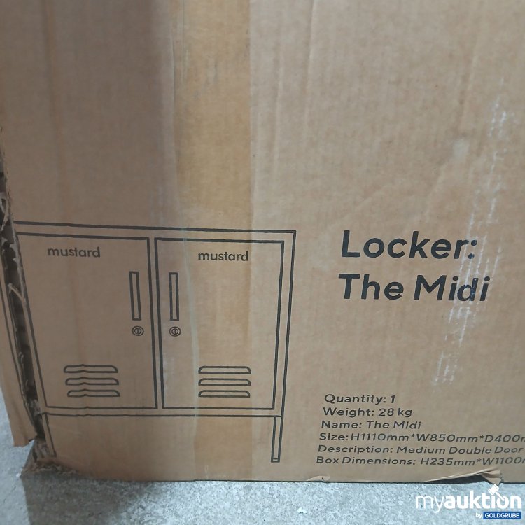 Artikel Nr. 815208: Mustatd Locker The Midi 1110mm x850mm x400mm mustard