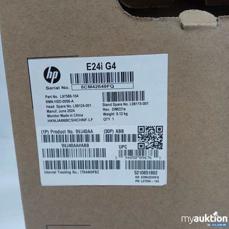 Artikel Nr. 816208: hp E24i G4 24inch Diagonal WUXGA Monitor/Monteur 