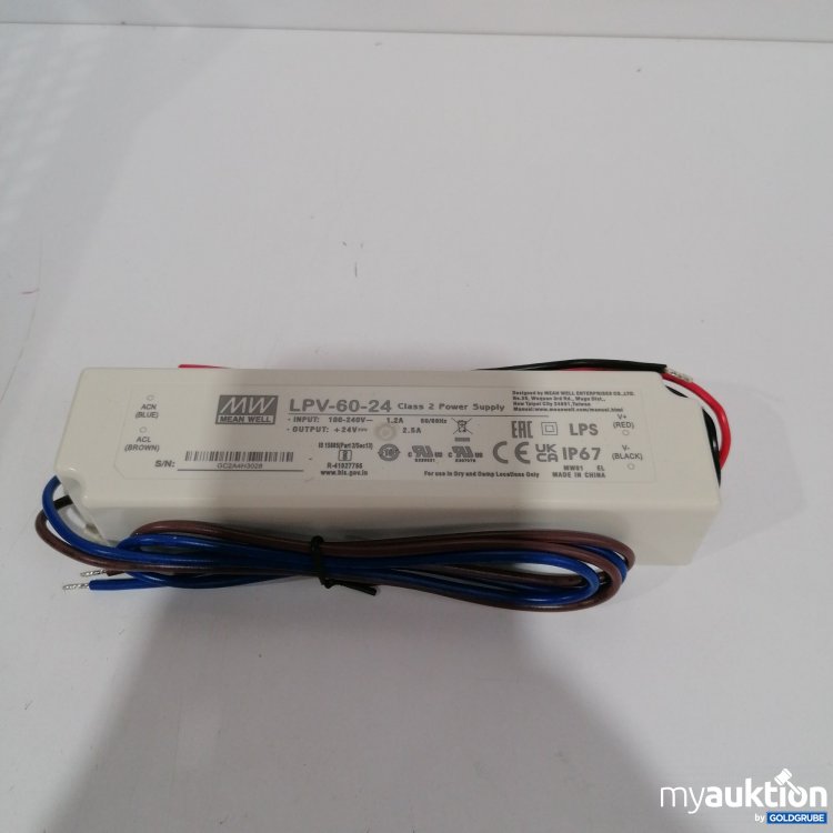 Artikel Nr. 850208 Artikel Nr. 850208: MPN LPV-60-24 Class 2 Power Supply