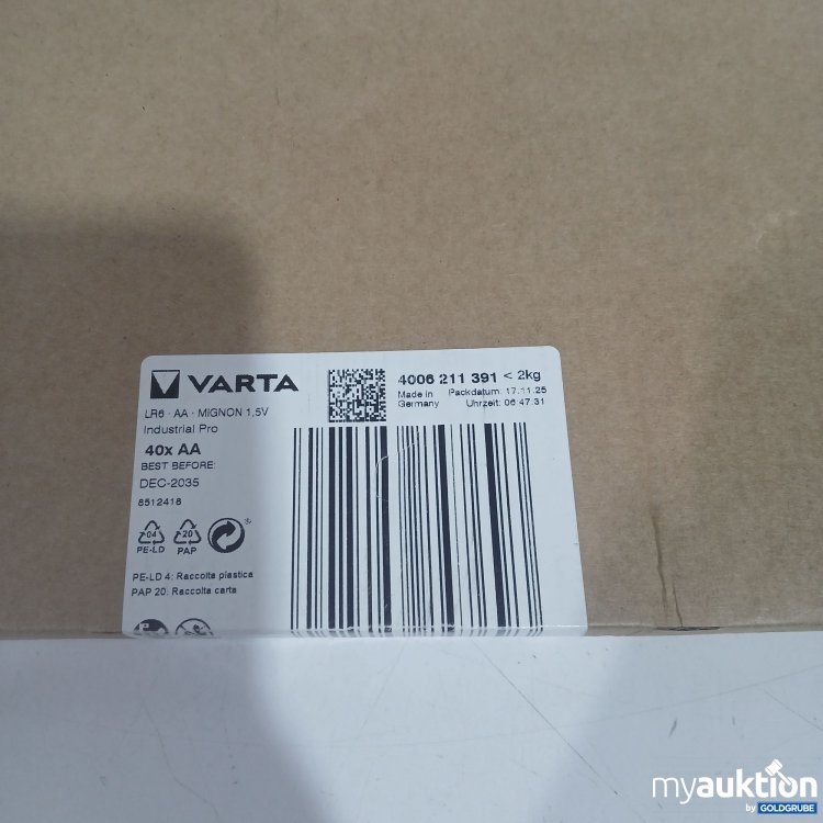 Artikel Nr. 898208: Varta AA Batterien 40Stk 