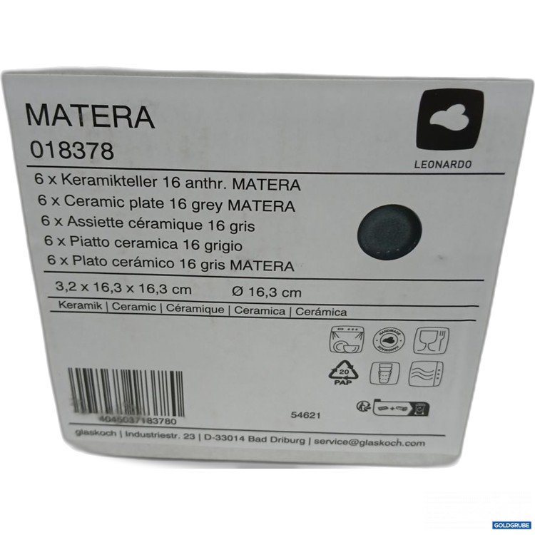 Artikel Nr. 447209 Artikel Nr. 447209: LEONARDO Matera Keramikteller anthrazit 3.2x16.3x16,3 cm