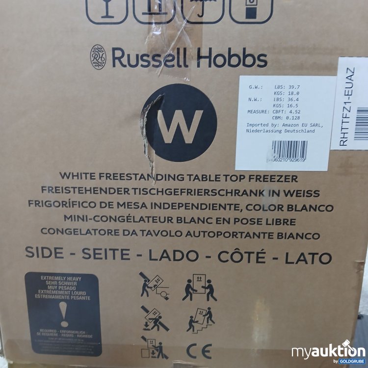 Artikel Nr. 816209 Artikel Nr. 816209: Russell Hobbs White Freestanding Table Top Freezer RHTTFZ1-EUAZ