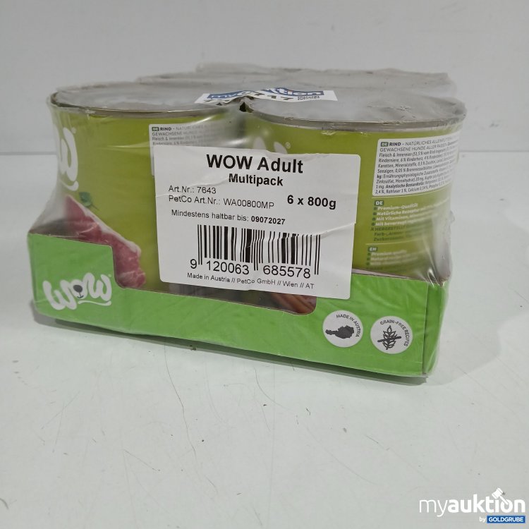 Artikel Nr. 905209 Artikel Nr. 905209: Wow Adult Multppack 6x800g