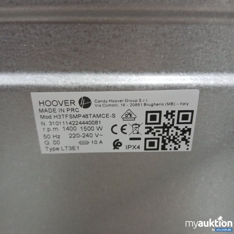 Artikel Nr. 915209 Artikel Nr. 915209: Hoover H-Wash 300 Pro 8kg H3TFSMP48TAMCE-S