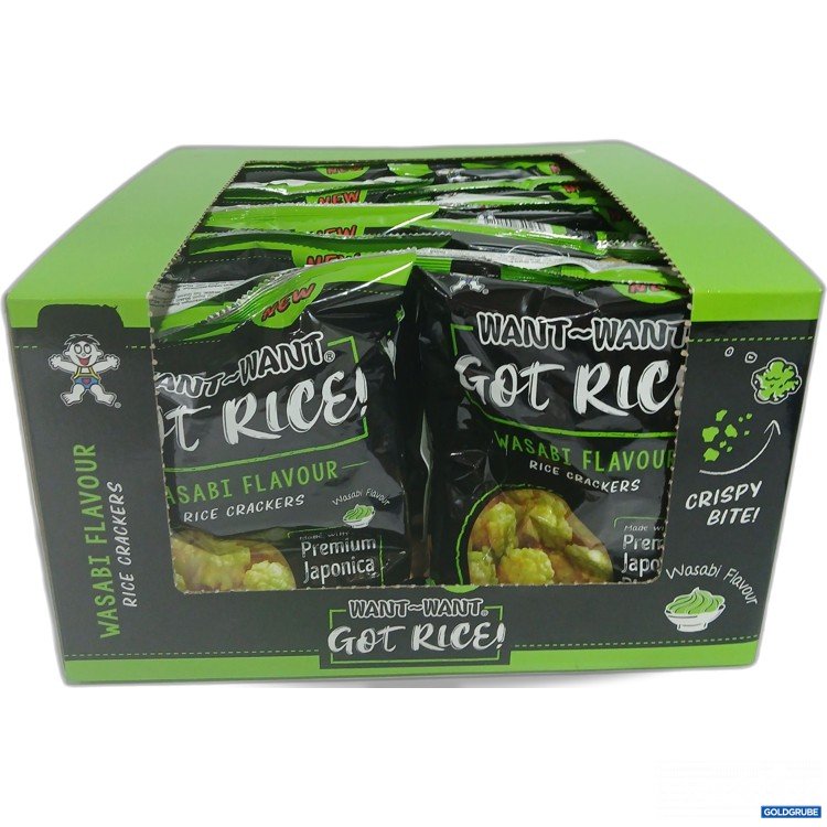 Artikel Nr. 916209: Want-Want Got Rice Wasabi Flavour Rice Crackers 10x85g