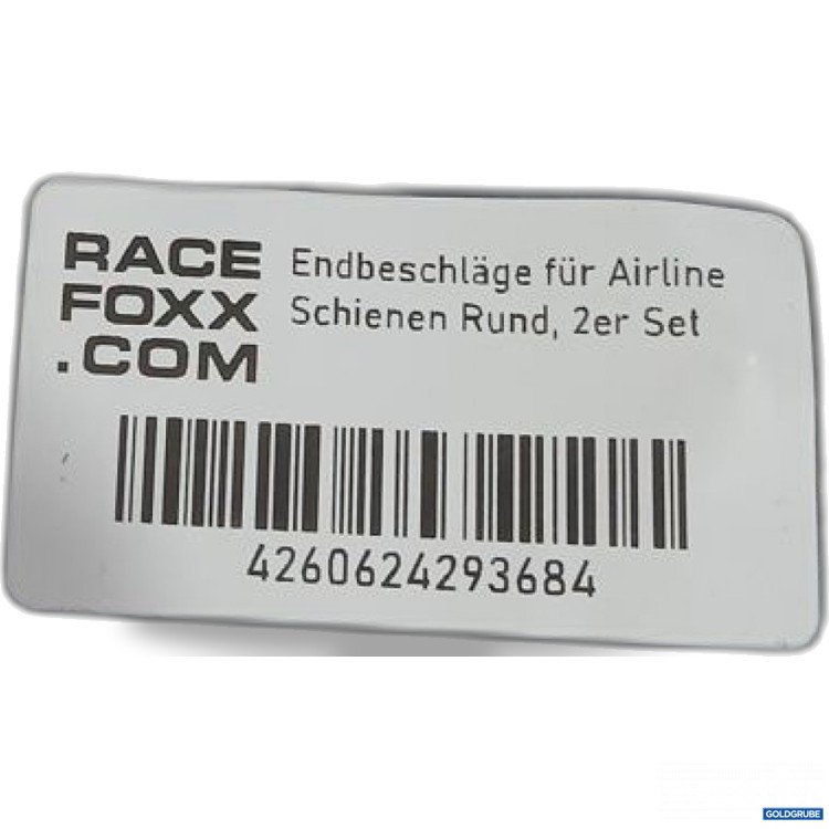 Artikel Nr. 920209: Racefoxx Endbeschläge für Airline Schienen Rund, 2er Set