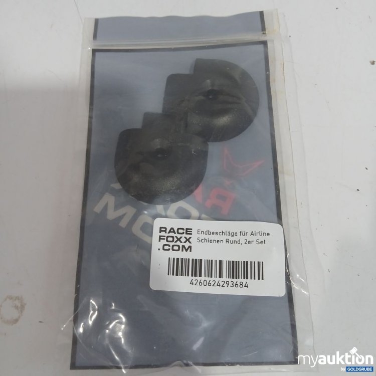 Artikel Nr. 920209: Racefoxx Endbeschläge für Airline Schienen Rund, 2er Set