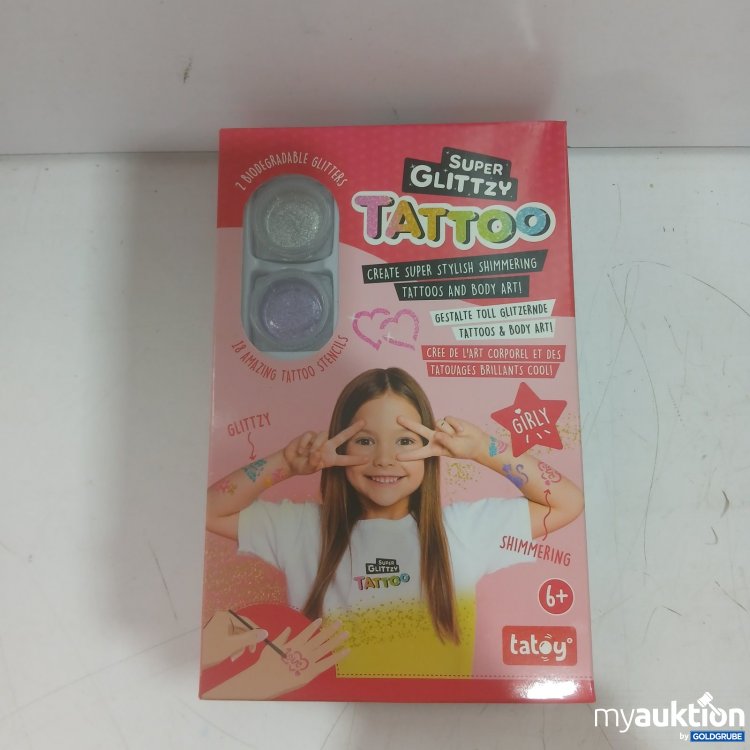 Artikel Nr. 940209 Artikel Nr. 940209: tatoy Super Glittzy Tattoo 2 Biodegradable Glitters 18 Stencils