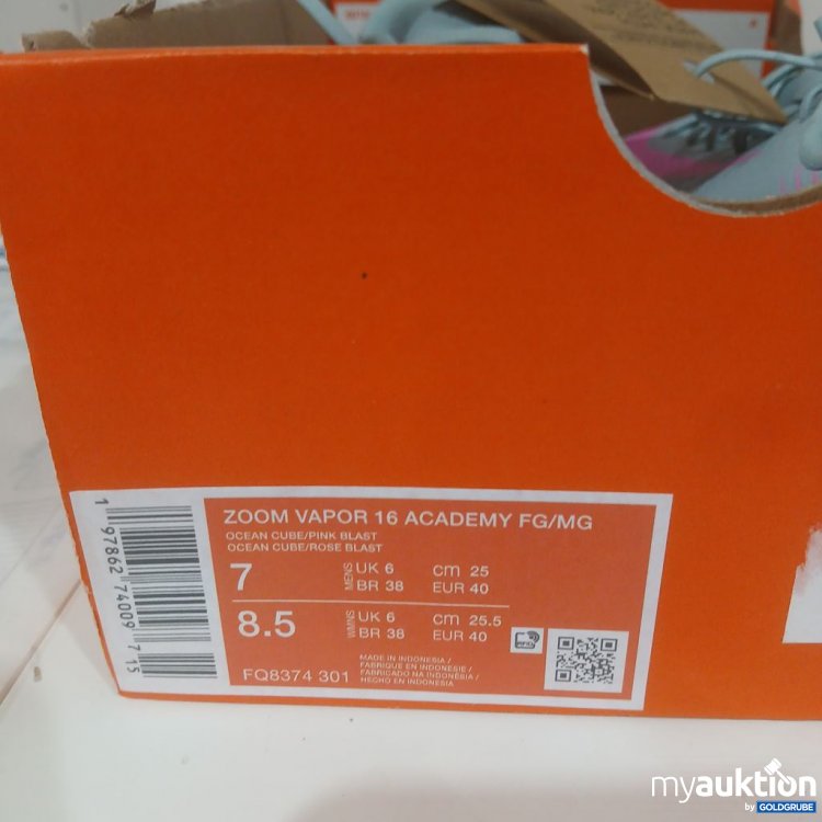 Artikel Nr. 990209: Nike Zoom Vapor 16 Academy FG/MG Fußballschuhe Grau/Pink