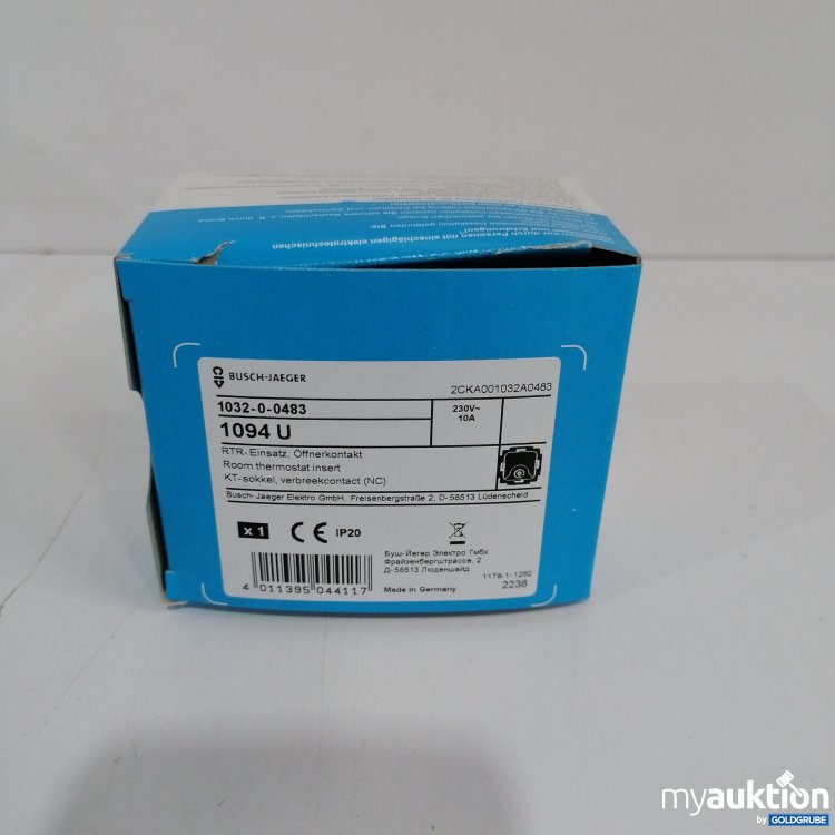 Artikel Nr. 399210: Busch Jaeger RTR Einsatz, Öffnerkontakt 1094U