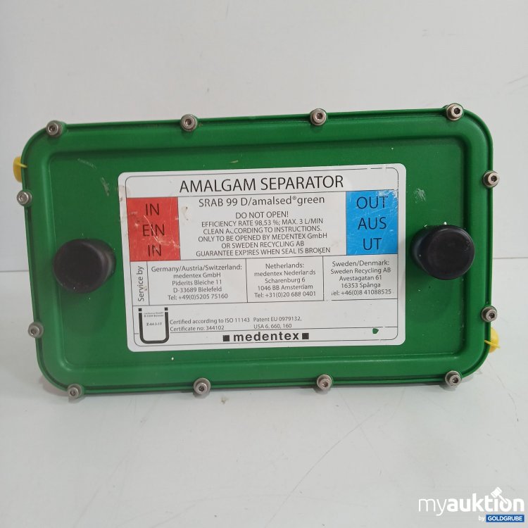 Artikel Nr. 440210: Medentex Amalgam Seperator SRAB 99 D/amalsed Green 
