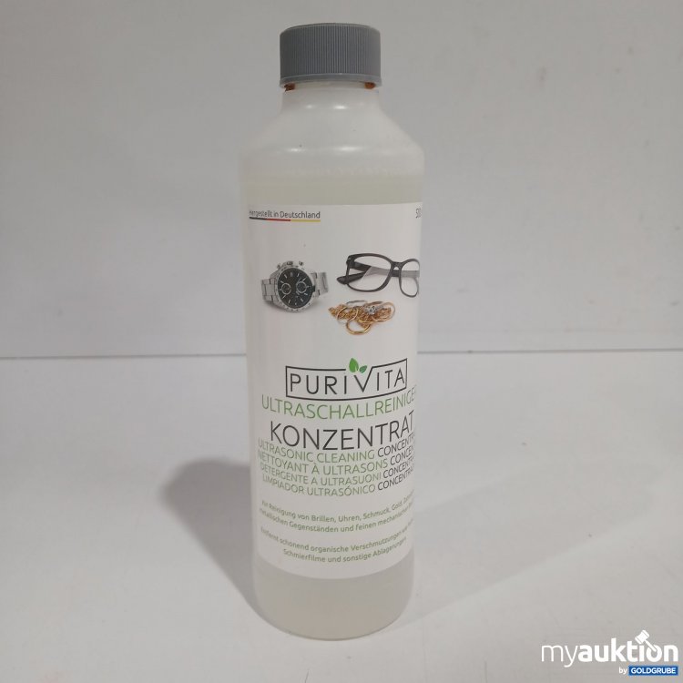 Artikel Nr. 876210 Artikel Nr. 876210: Purivita Ultraschallreiniger Konzentrat 500ml