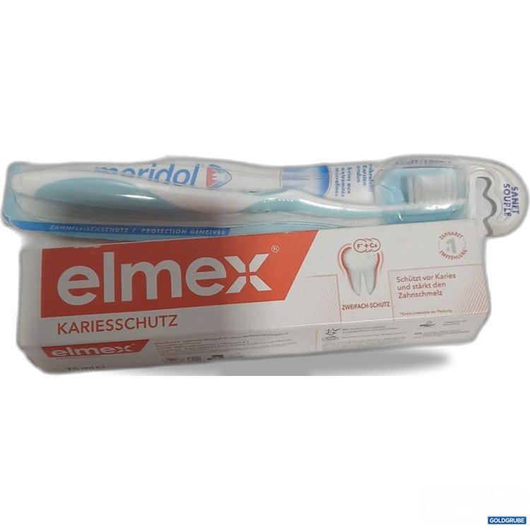 Artikel Nr. 904210: elmex Kariesschutz Zahnpasta und Meridol Zahnbürste