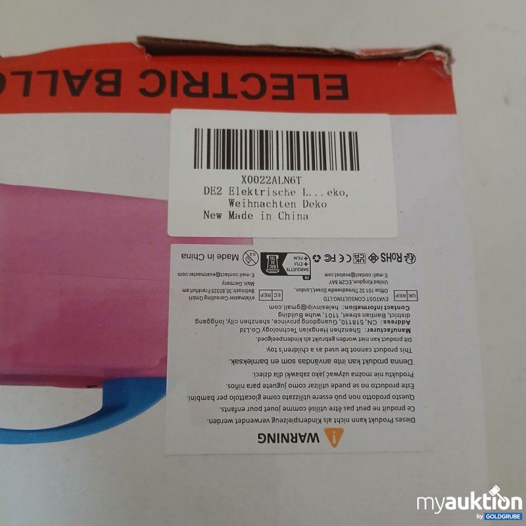 Artikel Nr. 921210: Electric Balloon Pump 73005