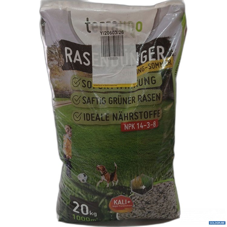 Artikel Nr. 980210 Artikel Nr. 980210: Terrauno Rasendünger Frühling-Sommer 20KG für 1000 Quadratmeter