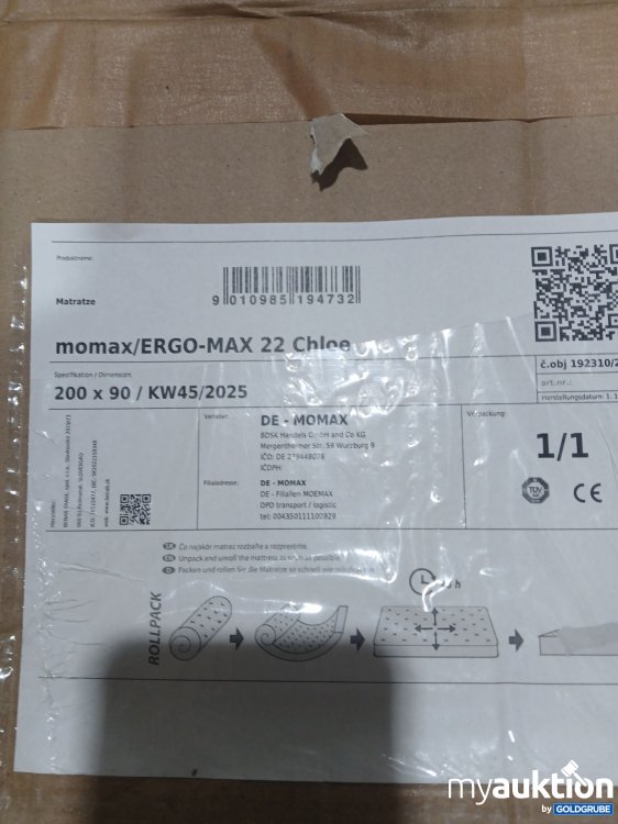 Artikel Nr. 995210 Artikel Nr. 995210: ERGO-Max 22 Chloe Matratze 200x90