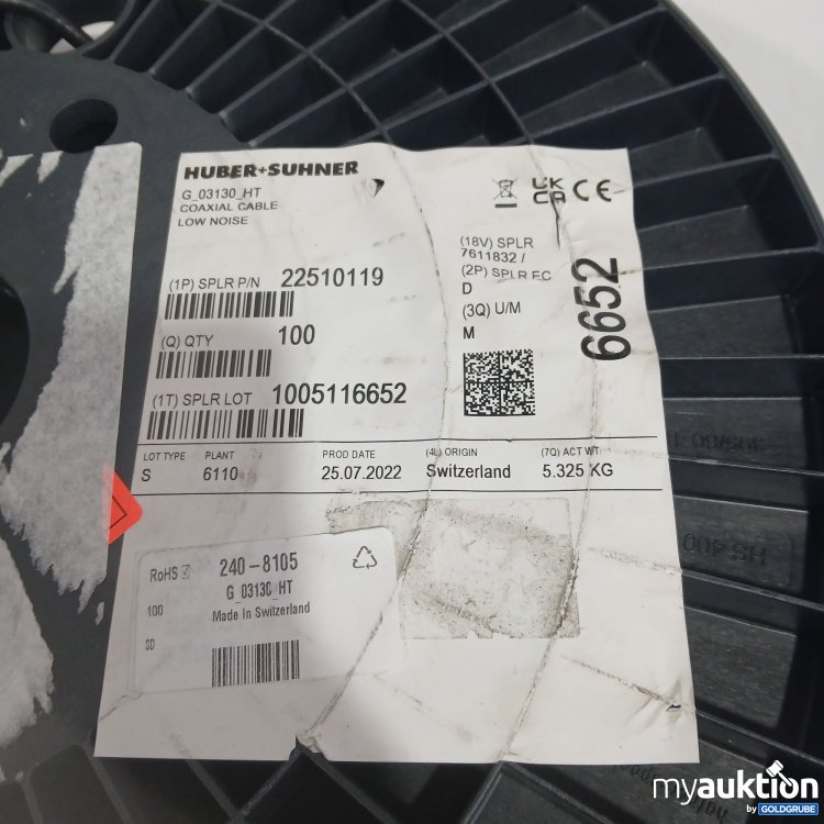 Artikel Nr. 438211: Huber + Suhner G03130HT75 0hm 2875696
