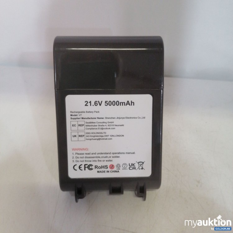 Artikel Nr. 691211: Rechargeable Battery Pack V7 21.6V 5000mAh