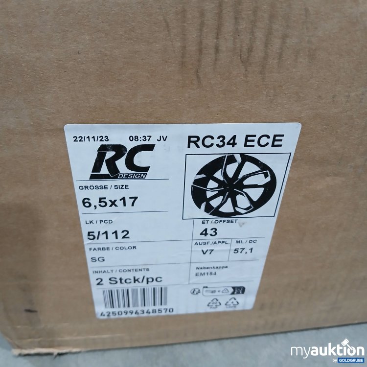 Artikel Nr. 805211: RC Design RC34 ECE 5/112 Grösse 6,5x17 V7 2 Stück 