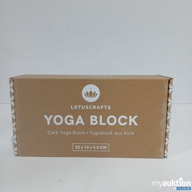 Artikel Nr. 865211: Lotuscrafts Yoga Block aus Kork 22x12x7,5cm 