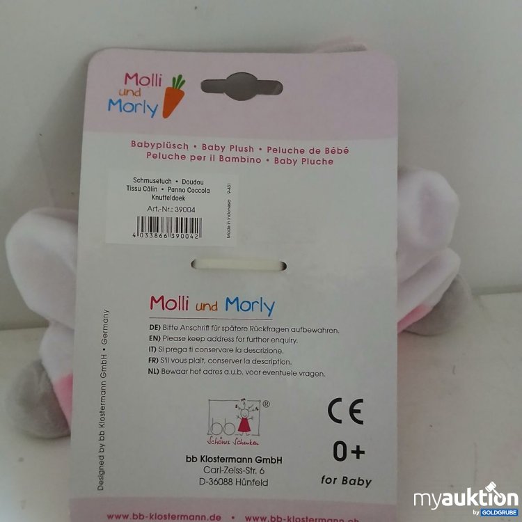 Artikel Nr. 922211: Molli und Morly Kuscheltier Hase Schmusetuch