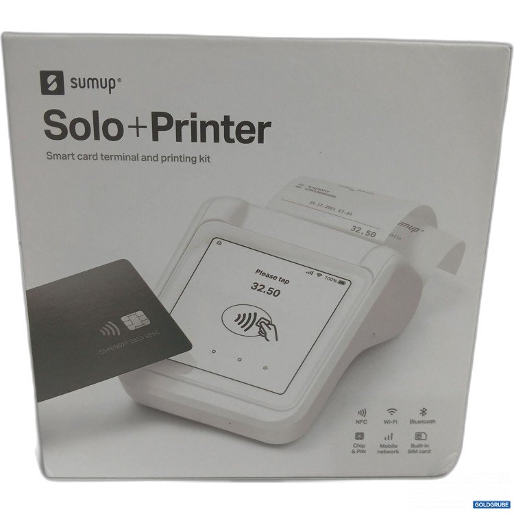 Artikel Nr. 446212 Artikel Nr. 446212: Sumup Solo+Printer Smart card terminal and printing kit