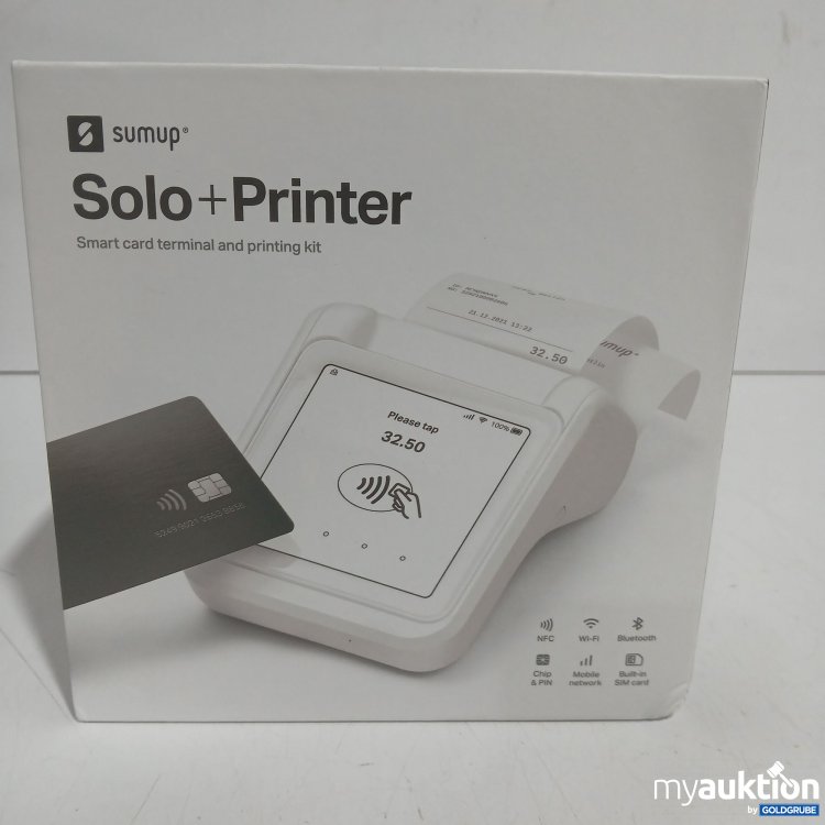Artikel Nr. 446212 Artikel Nr. 446212: Sumup Solo+Printer Smart card terminal and printing kit
