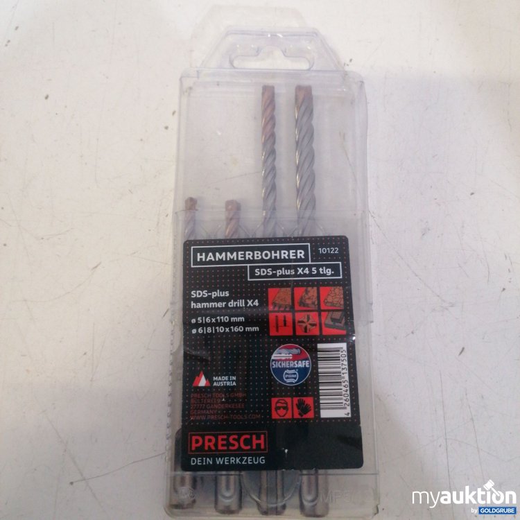 Artikel Nr. 678212 Artikel Nr. 678212: Presch Hammer Bohrer SDS-plus X4 5tgl