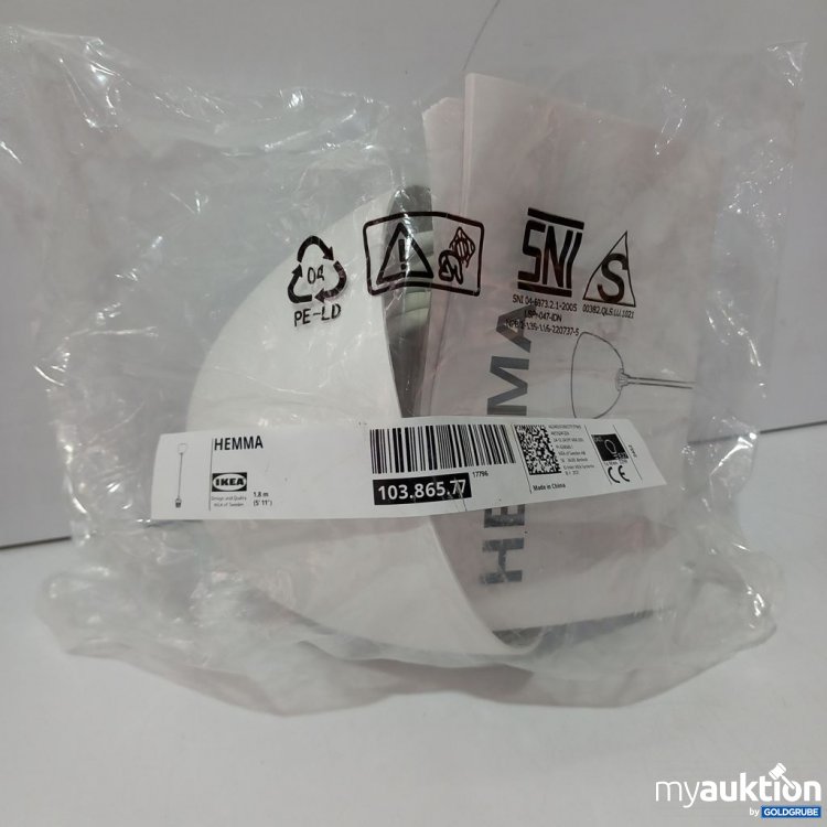 Artikel Nr. 917212: IKEA HEMMA Lampe, 1,8m Kabel, 12,5cm Durchmesser, weiß