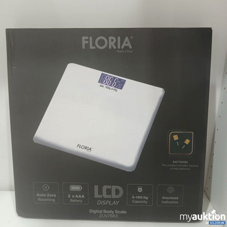 Artikel Nr. 930212: FLORIA Digital Body Scale ZLN7683 180kg