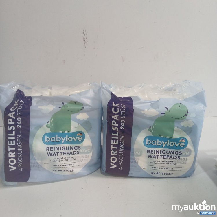 Artikel Nr. 979212: Babylove Reinigungs Wattepads 4x60Stk 