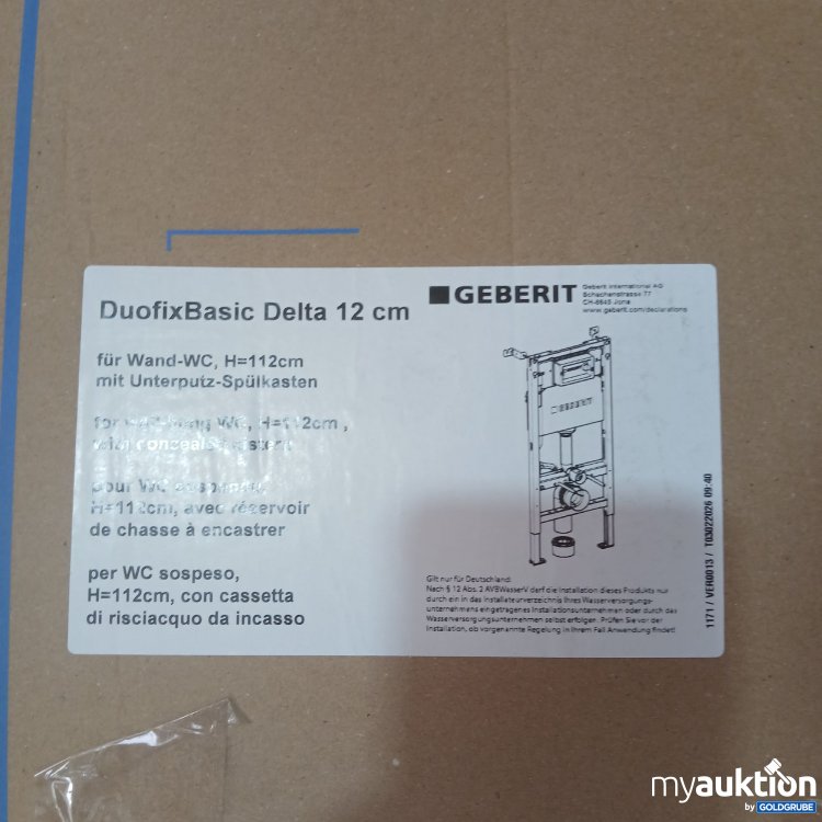 Artikel Nr. 992212: Geberit DuofixBasic Delta 12cm 