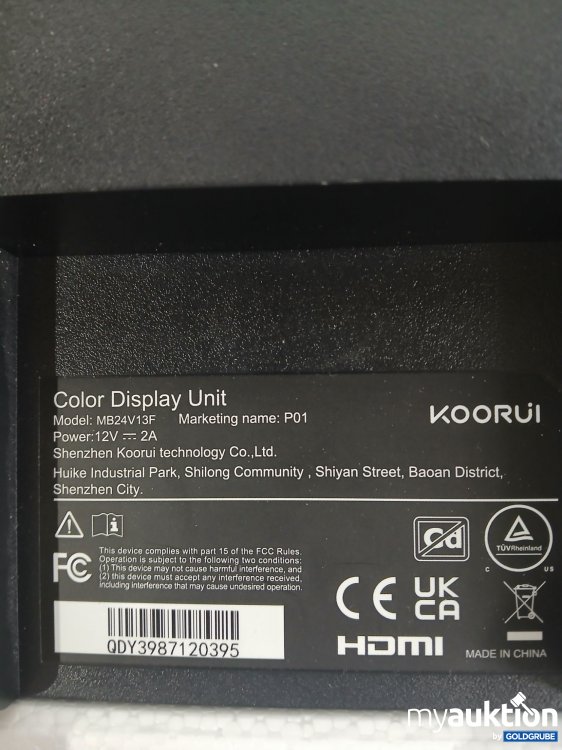 Artikel Nr. 995212 Artikel Nr. 995212: KORUI Monitor