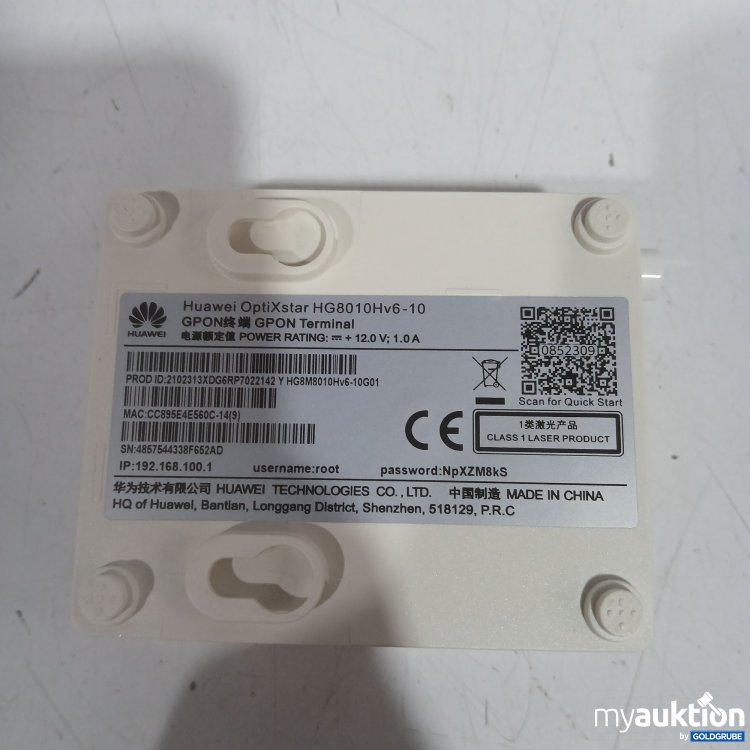 Artikel Nr. 446213 Artikel Nr. 446213: Huawei OptiXstar HG8010Hv6-10