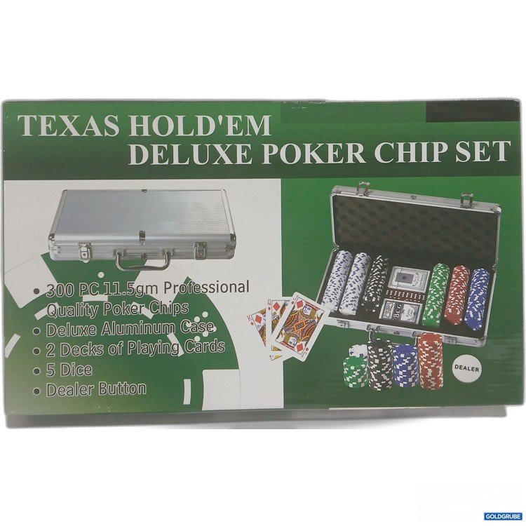 Artikel Nr. 960213: Relaxdays Pokerset Koffer 300Chips 26x38cm silber 