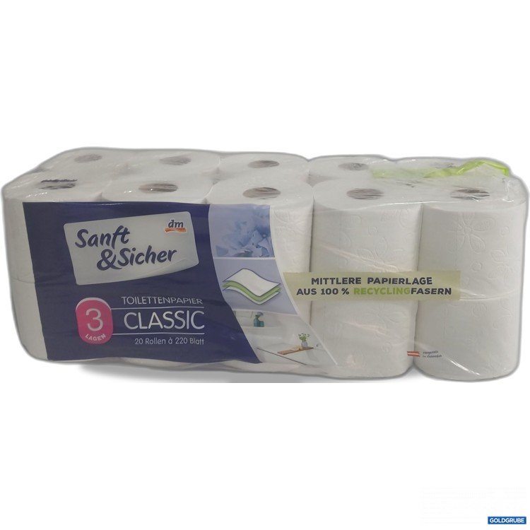 Artikel Nr. 979213: Sanft&Sicher Toilettenpapier classic 3lagig 20Rollen 