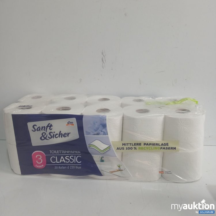Artikel Nr. 979213: Sanft&Sicher Toilettenpapier classic 3lagig 20Rollen 