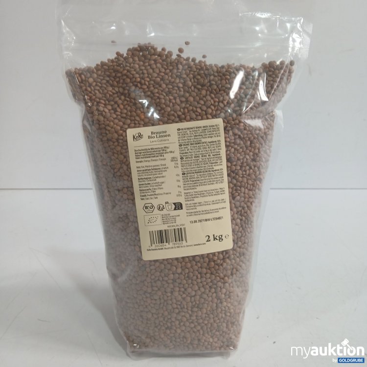 Artikel Nr. 985213: Koro Braune Bio Linsen 2kg 