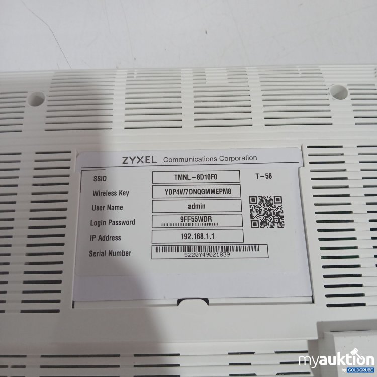 Artikel Nr. 446214 Artikel Nr. 446214: Zyxel T-56