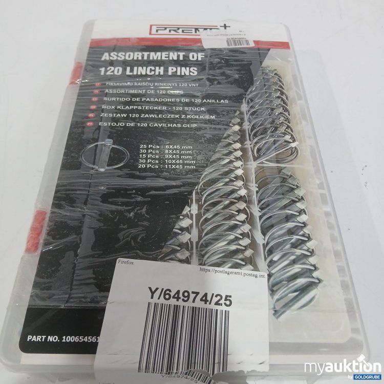 Artikel Nr. 889214: Premo Assortment 120 Linch Pins 