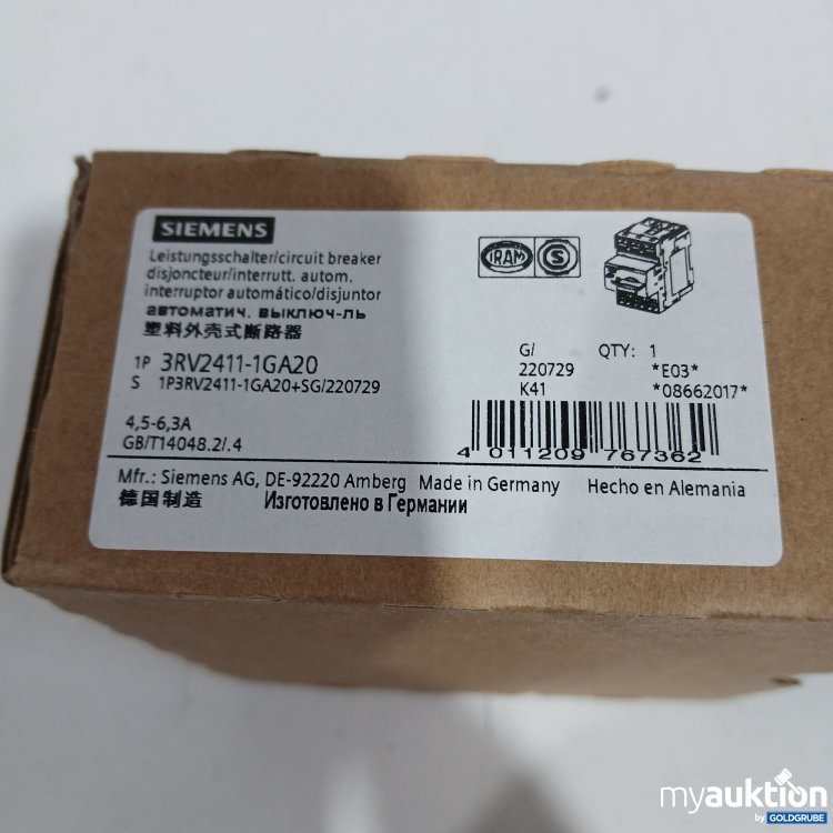 Artikel Nr. 905214: Siemens Sirius  Lestungsschalter