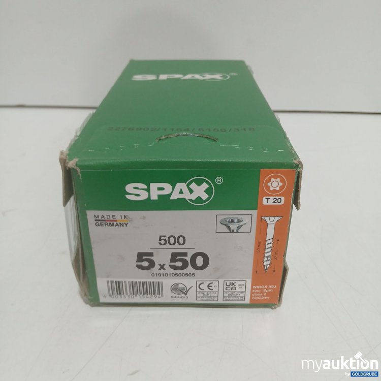 Artikel Nr. 993214 Artikel Nr. 993214: Spax Schrauben T20 5x50 500Stk