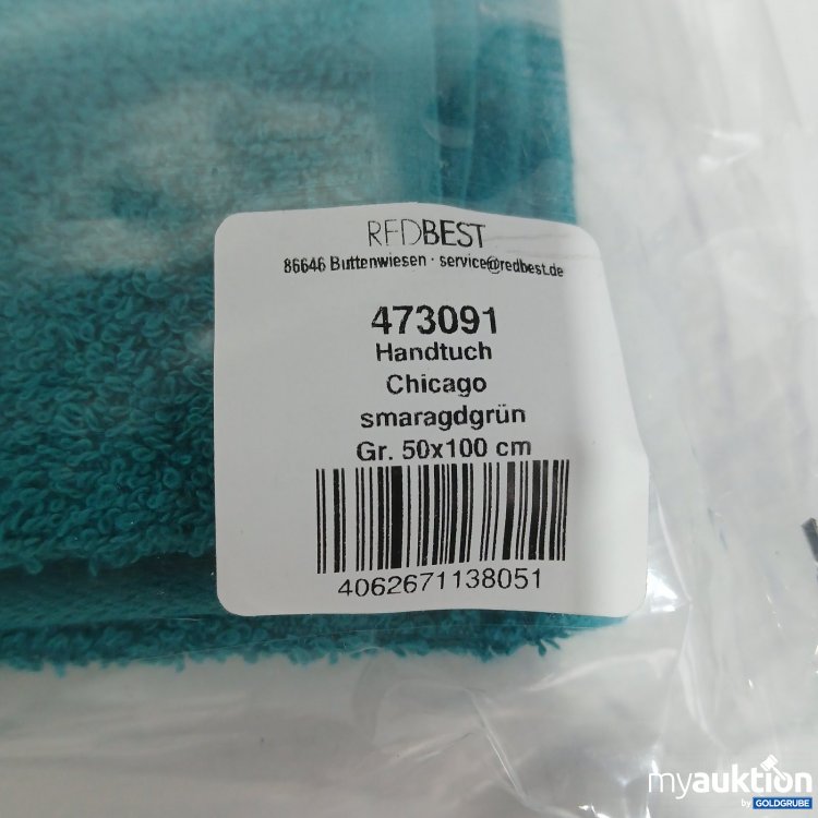 Artikel Nr. 470215 Artikel Nr. 470215: REDBEST Handtuch Chicago smaragdgrün 50x100 cm