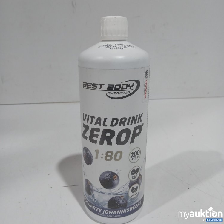 Artikel Nr. 477215: Best Body Nutrition Vital Drink ZeroP Schwarze Johannisbeere 1L