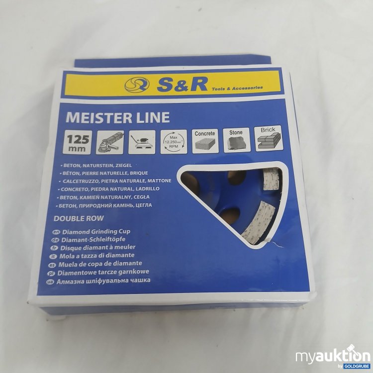 Artikel Nr. 817215 Artikel Nr. 817215: S&R Meister Line 125mm Diamant-Schleiftöpfe