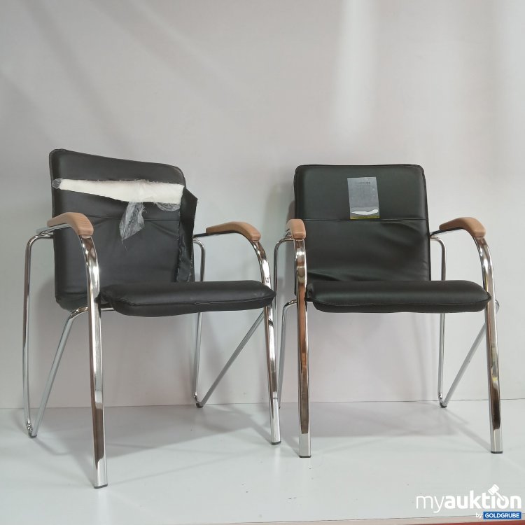 Artikel Nr. 834215 Artikel Nr. 834215: Visitor's Chair Black Set of 2