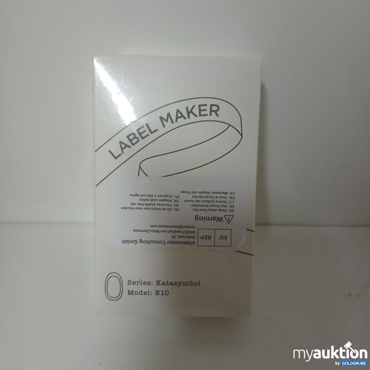 Artikel Nr. 900215: Label Maker Katasymbol E10