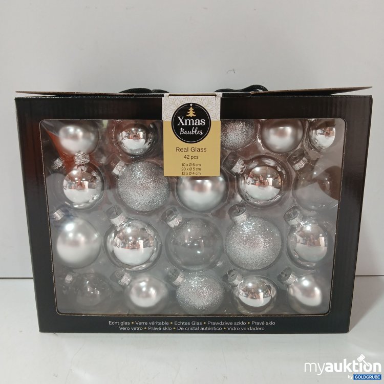 Artikel Nr. 930215 Artikel Nr. 930215: Xmas Baubles Real Glass 42stk