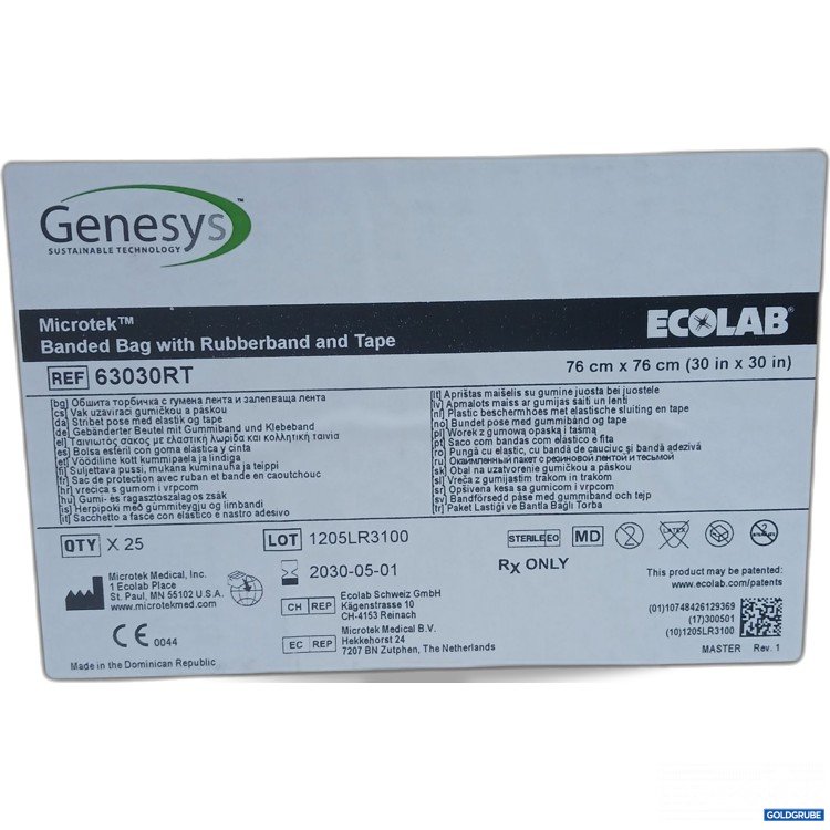 Artikel Nr. 972215: Genesys Banded Bag with Rubberband and Tape 76x76cm 25Stk 